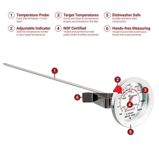 Escali Candy & Deep Fry Dial Thermometer